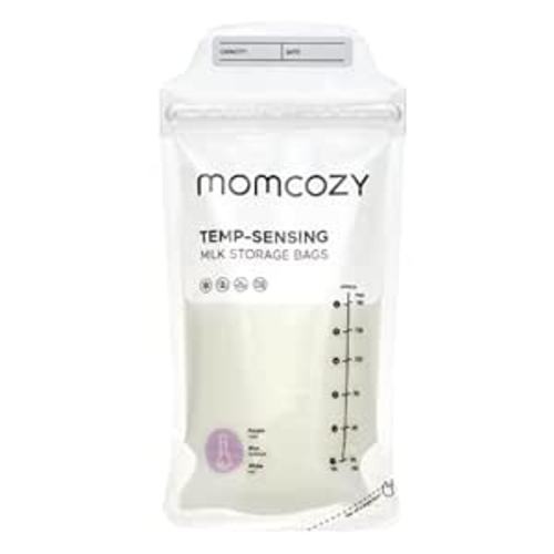Momcozy Breastmilk Storing Bags, Temp-Sensing Discoloration Milk Storing Bags for Breastfeeding, Disposable Milk Storage Bag with 6 Ounce Self Standing, No-Leak Milk Freezer Storage Pouches, 200pcs
