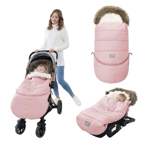 LAT Baby Warm Bunting Bag Universal,Extended and Removable,Stroller Sleeping Bag Cold Weather,Waterproof Toddler Footmuff