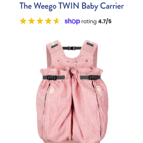 The Weego TWIN Baby Carrier