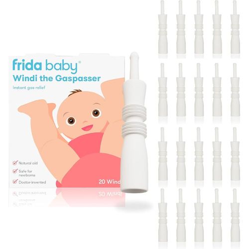 Frida Baby Windi Gas Passer, Baby Gas Relief, Made in USA, 100% Natural, Safe & Effective Instant Constipation Relief for Babies & Infants, 20ct