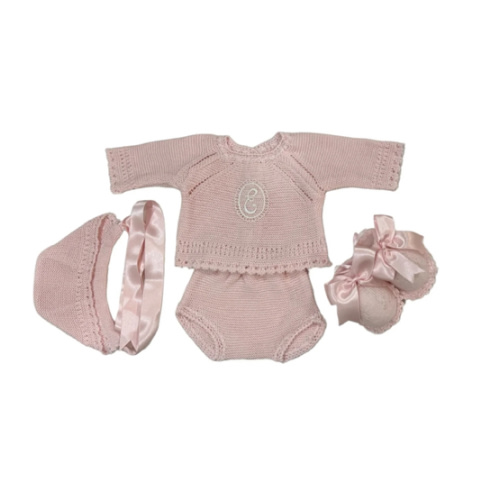 MADE TO ORDER Initial Knitted 4-pc set (6 colors)