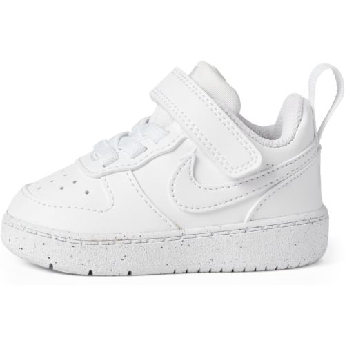 Amazon.com | Nike Baby/Toddler Court Borough Low Recraft Shoes, White/White-White, 8C | Sneakers