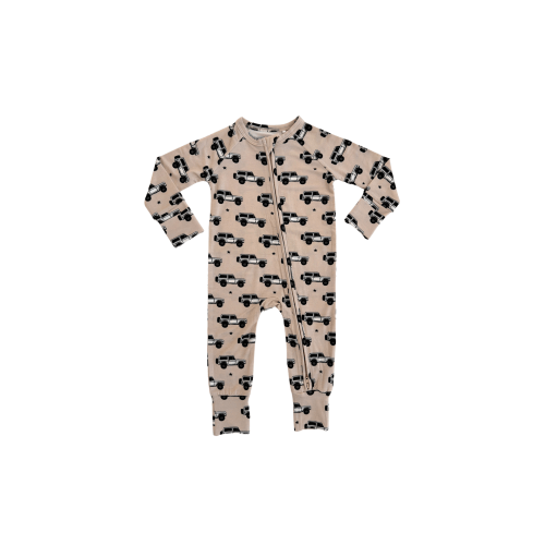 Vintage 4x4 Zipper Romper