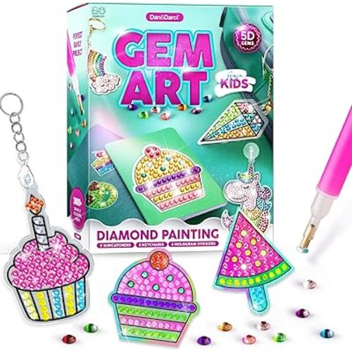 Gem Diamond Painting Kit for Kids - Arts and Crafts for Girls & Boys