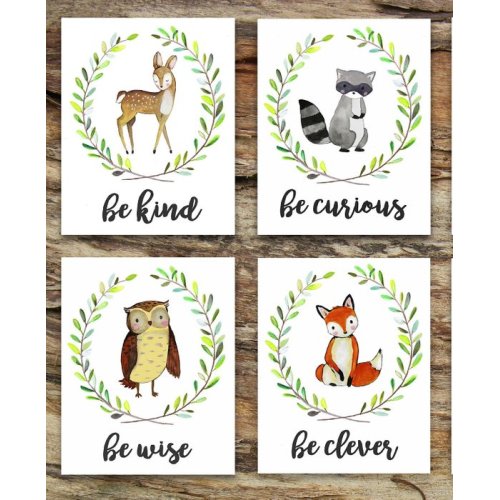 Woodland / Baby Gift / Nursery Decor / Shower Gift / Bear /