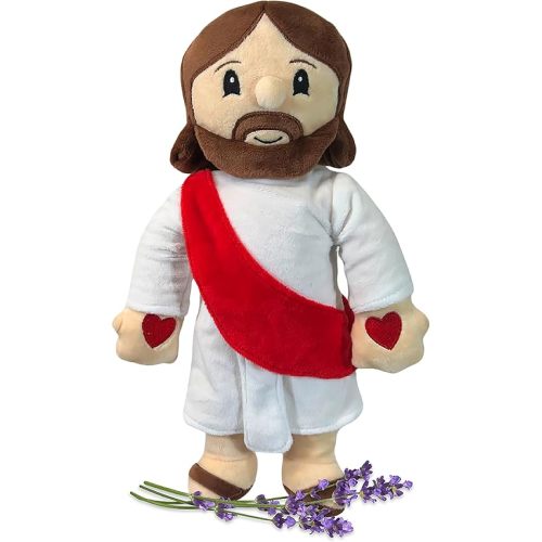 1i4 Group Jesus - Microwavable & Weighted Plush Stuffed Animal - Heated Plushie for Warmth - Cute, Soft, Cozy Toy for Adults & Children (Boys, Girls, & Toddlers) by Warm Pals