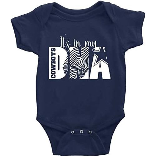 GKrepps It's in My DNA Cowboys Newborn Playsuit Footed Coverall Baby Crawl Clothes