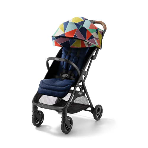 Graco Ready2Jet Compact Stroller, Geo Pop, Navy