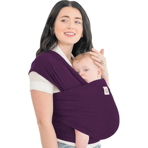 KeaBabies Baby Wrap Carrier - All in 1 Original Baby Carrier Newborn to Toddler Sling, Easy to Wear, Hands Free Bonding, Lightweight, Breathable Infant Wraps (Royal Purple)
