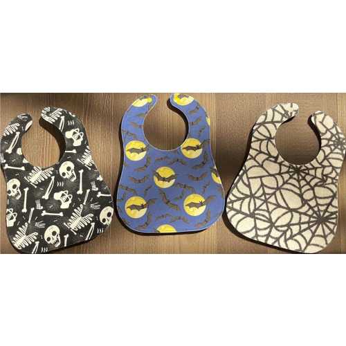 Goth/Halloween Baby Bibs - 3 Pack