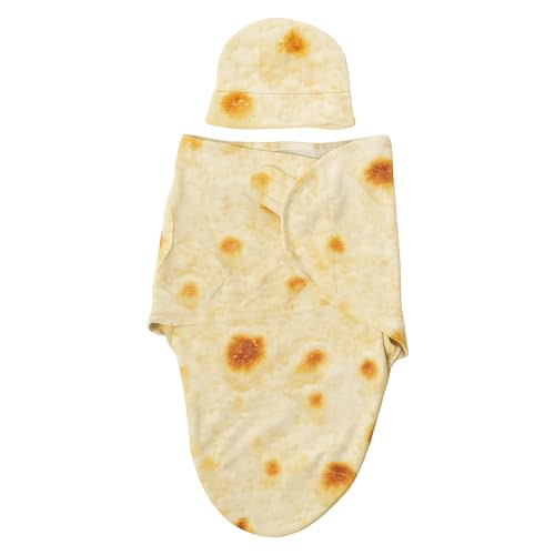 Cuddle Club Baby Cotton Swaddles for Newborns, 0-3 & 3-6 Months | Adjustable Swaddle Blanket Wrap with Hat, Baby Essentials, Tortilla Burrito, Ladybug, Caterpillar, Football, & More