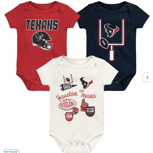 Texans Three-Piece Bodysuit set
