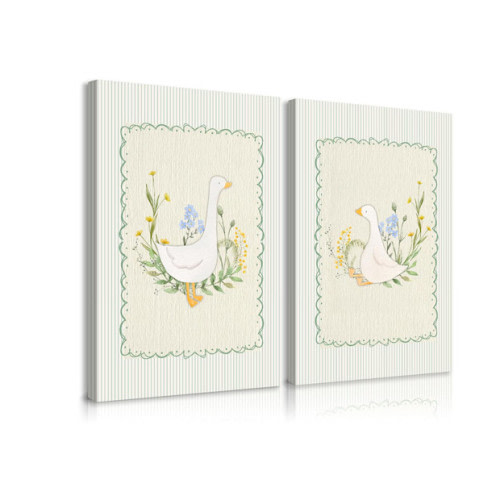Vintage Nursery Goose Wall Art Decor