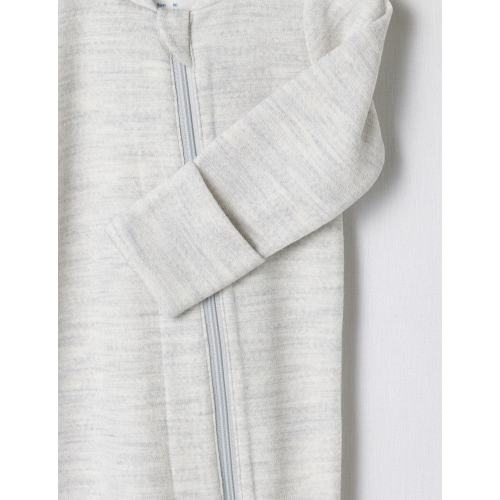 Milly & Milo Merino Blend Sleepsuit, Grey Marle