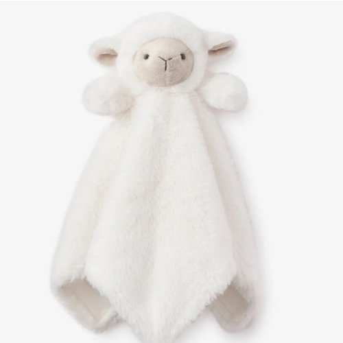 Plush Lamb Baby Security Blanket – Elegant Baby