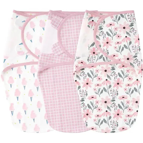 Yoofoss Baby Swaddles for Newborns 100% Organic Cotton, Adjustable Swaddle Sleep Sack 3-6 Months Newborn Swaddle Sack, Breathable Soft(Medium)