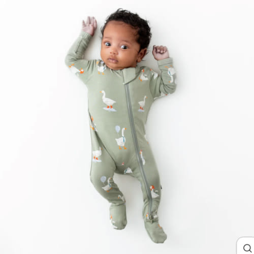 Goose Zippered Footie Pajamas | Baby Pajamas | Kyte Baby