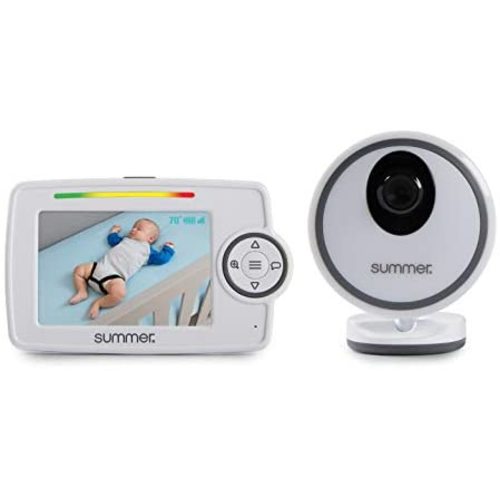 Summer Glimpse Plus Video Baby Monitor with 3.5-inch Color LCD Video Display – Baby Video Monitor with Remote Digital Zoom, Two-Way Talkback and Voice-Activated Screen Wake Up - 3.5" Monitor