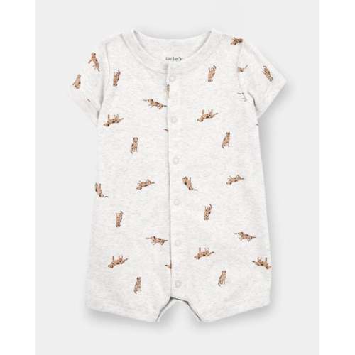 Baby Boy Dog Romper - Grey | Carter's
