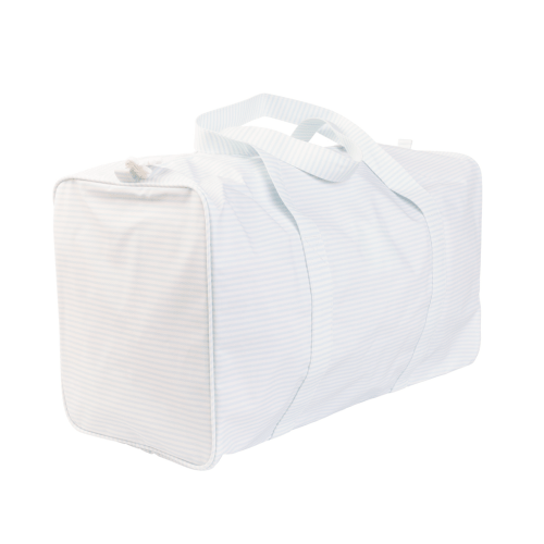 The Duffle Bag in Light Blue Stripe