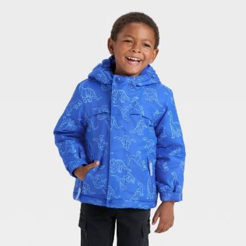 Toddler Boys' Dino 3-in-1 Snowplay Jacket - Cat & Jack™ Blue 18M