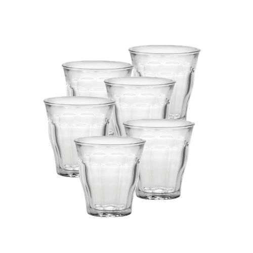 Duralex Picardie Made In France Clear Glass Tumbler, Set of 6