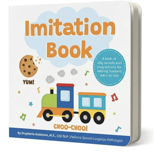 Imitation Book: Interactive & Fun Learn to Talk Board Book For Toddlers Ages 0-4, Written by a Speech Therapist