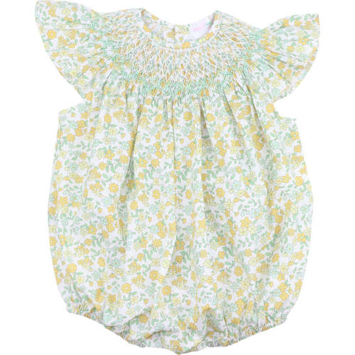 Spring Floral Smocked Bubble