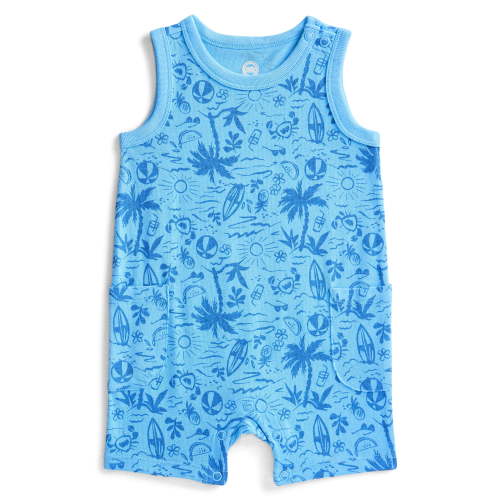 Wonder Nation Baby Boys Tank Romper, Sizes 0-24 Months