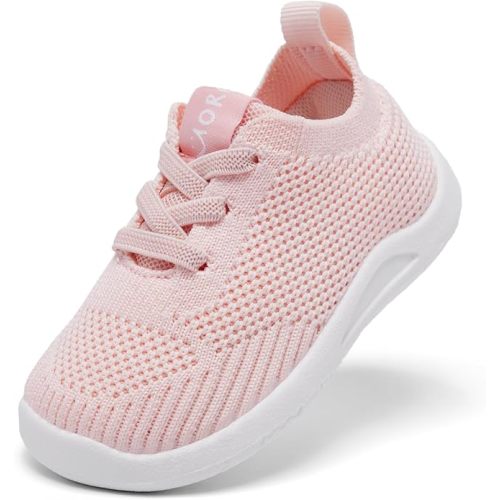 MORENDL Toddler Shoes Baby Walking Sock Shoes Infant Sneakers 0-4 Years Boy Girl Barefoot Tennis Shoe Non-Slip Brethable