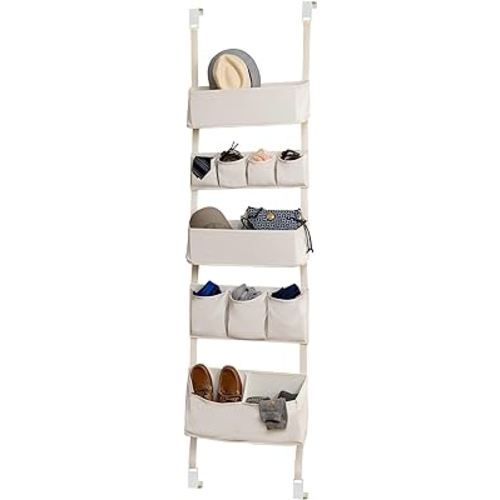 Honey-Can-Do 10-Pocket Over-The-Door Organizer, Natural SFT-08648 Natural