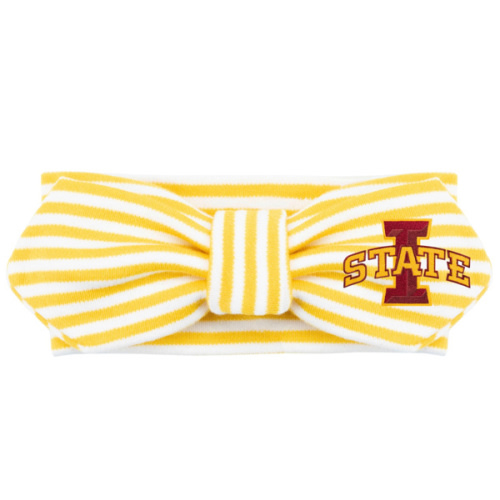 Iowa State Cyclones Striped Hair Knot | College Baby