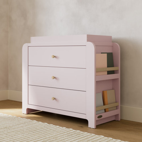Graco Read-With-Me 3 Drawer Chest With Bookshelves And Removable Changing Topper & Reviews | Wayfair