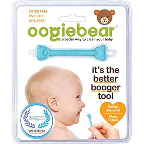 oogiebear - Nose and Ear Gadget. Safe, Easy Nasal Booger and Ear Wax Remover for Newborns, Infants and Toddlers. Dual Earwax and Snot Remover. Aspirator Alternative