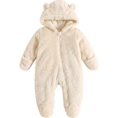 Jecson Baby Bear Outfit Newborn Clothes Infant Snowsuit Hooded Jumpsuit