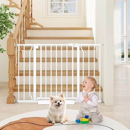 29"-45" Baby Gate for Stairs & Doorways, Auto Close Dog Gate Indoor