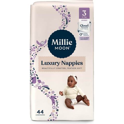 Millie Moon Luxury Nappies Size 3 Crawler 6-11kg 44 pack