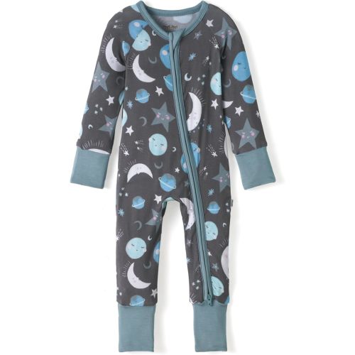 Little Sleepies Bamboo Baby Pajamas, 2-Way Zipper PJs 0-3M