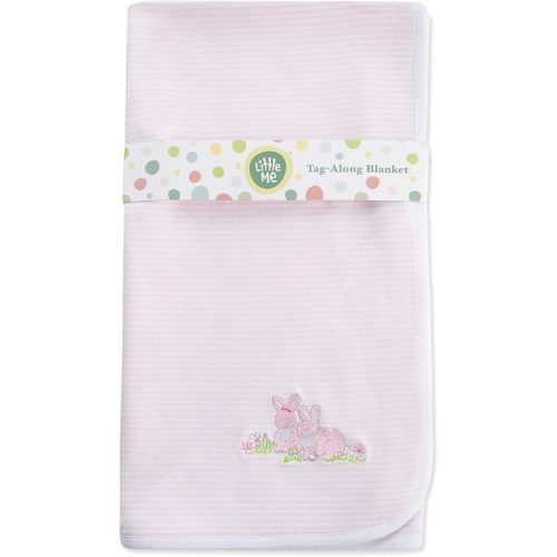 Little Me Blankets for Baby Girls' Blankets for Baby Bunnies Swaddling Receiving Blanket