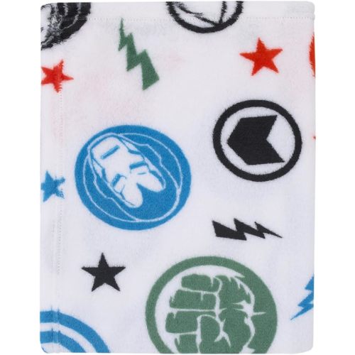 NoJo Marvel The Avengers Red, White, and Blue Super Soft Baby Blanket
