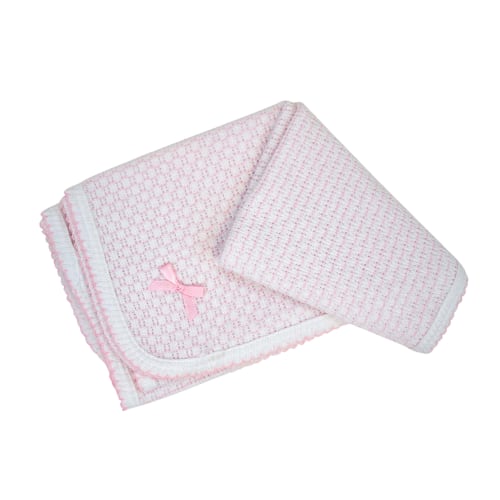 Block Style Monogrammed Swaddle Blanket