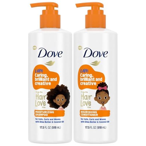 Dove Kids Tear-Free Moisturizing Shampoo & Conditioner Set, 17.5 Oz Ea
