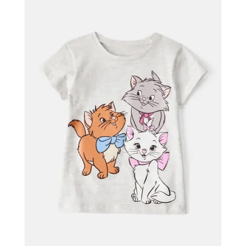 Toddler Girl Disney© The Aristocats Short-Sleeve Graphic Tee - Grey | Carter's