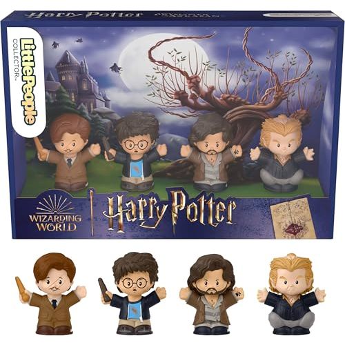 Little People Collector Harry Potter and The Prisoner of Azkaban Movie Special Edition Set for Adults & Fans, 4 Figures in a Display Package