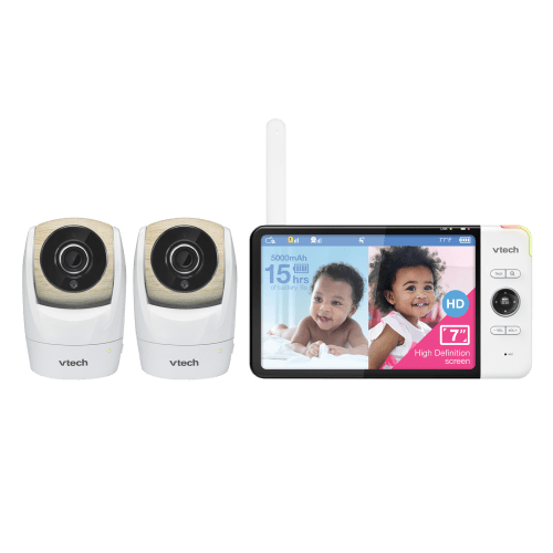 2 Cameras 7" 360° Video Baby Monitor, PTZ | VTech Baby
