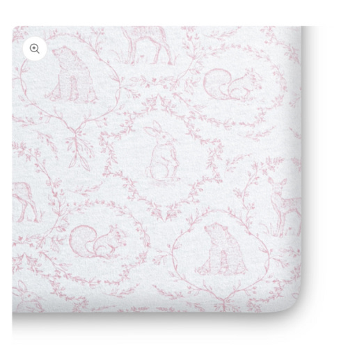 Woodland Organic Jersey Cotton Crib Sheet and Changing Pad Cover Set
