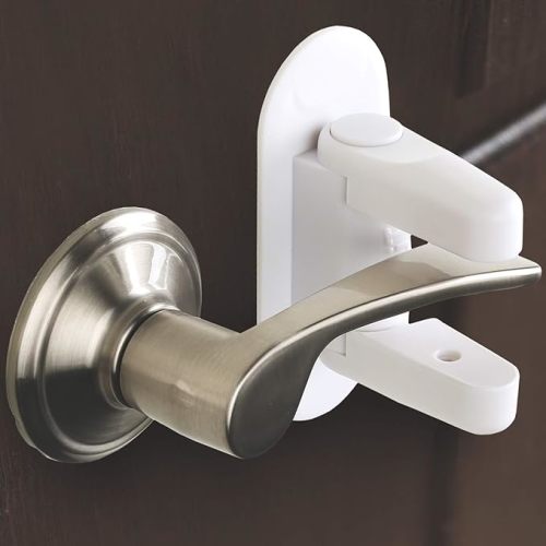 Door Lever Lock Child Proof Doors & Handles, Adhesives - Child Safety by Tuut (2 Pack)