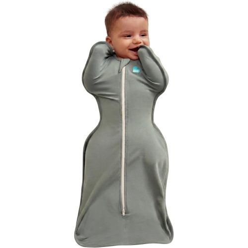 Love to Dream Swaddle UP, Baby Sleep Sack Self-Soothing Swaddles for Newborns, Improves Sleep, Secure Fit Helps Calm Startle Reflex, New Born Essentials for Baby 1.0 TOG, Newborn 5-8.5 lbs, Deep Olive