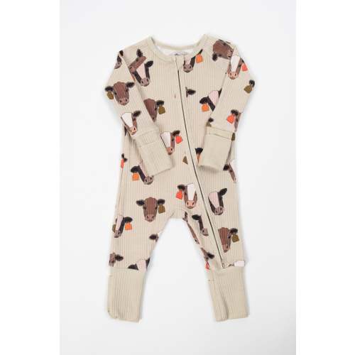 Cattle Buddy Baby Ribbed Cotton Zippy – American Farm Company