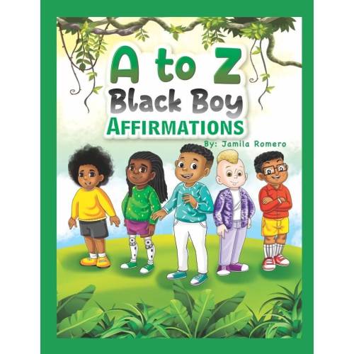 A to Z Black Boy Affirmations | SEL Confidence Book for Kids Ages 0-9